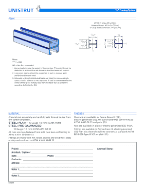 13⁄16 Framing System Technical Specifications