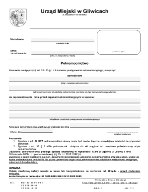 Power of Attorney for Administrative Proceedings