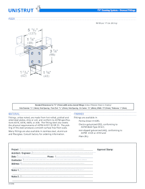 15/8 Framing System General Fittings