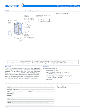 Channel Trolley Support Fitting