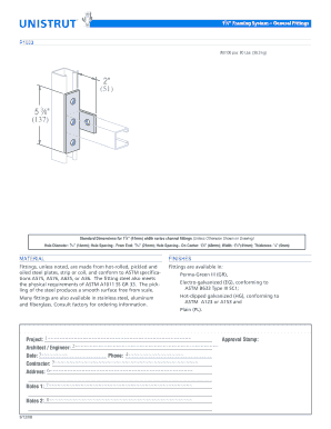 15⁄8 Framing System Fittings Specification