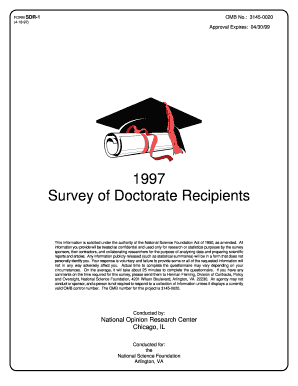 FORM SDR1 (41897) OMB No