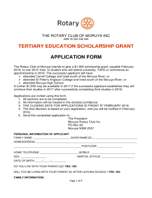 Request letter for bonafide certificate from school - TERTIARY EDUCATION SCHOLARSHIP GRANT APPLICATION FORM - moruya rotaryd9710 org