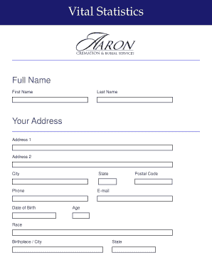 California Burial and Cremation Authorization Form