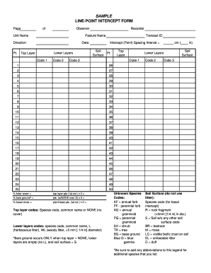 Line-Point Intercept Form