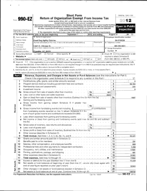 Form 990-EZ 2012