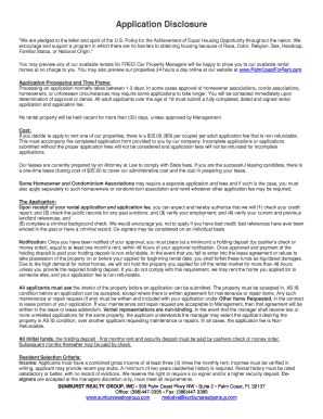 Sunburst Realty Group Rental Application