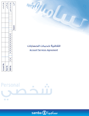 Samba Bank Account Opening Agreement
