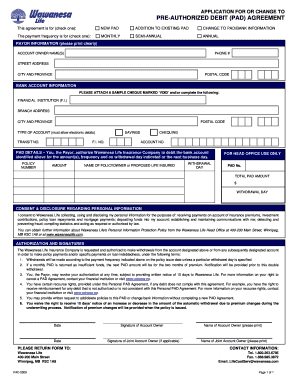Pre-Authorized Debit Agreement