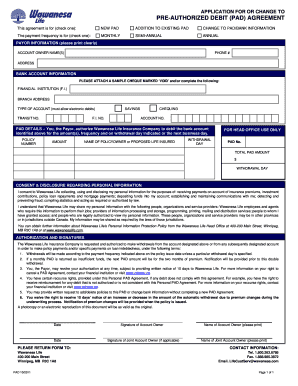 Pre-Authorized Debit Agreement