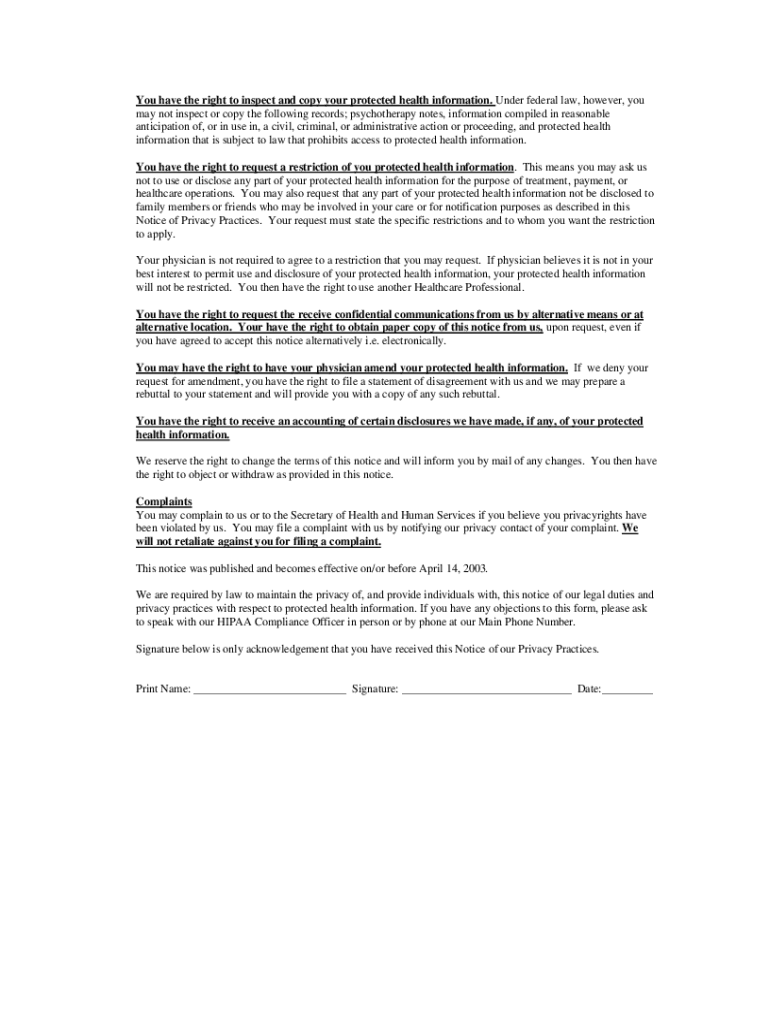 HIPAA Notice of Privacy Practices - Liberty Dentist Preview on Page 1