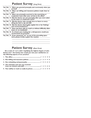 Patient Satisfaction Survey
