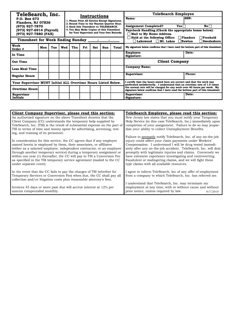 telesearch Preview on Page 1