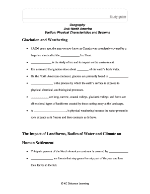 Geography Worksheet
