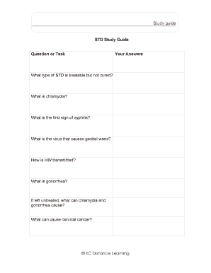 STD Study Guide