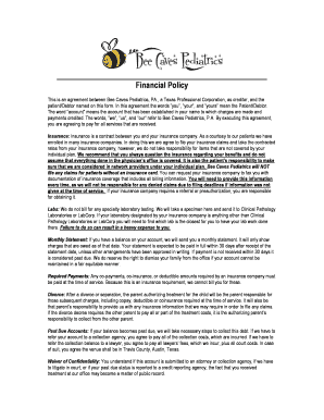 Financial Policy Agreement