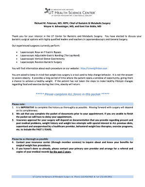 Bariatric Surgery Agreement