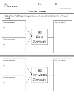 Constitutional Compromises Worksheet