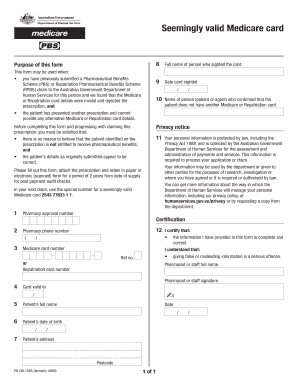 Medicare Card Validation Form