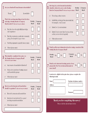 Sandwell Tenant and Leaseholder Scrutiny Board Survey