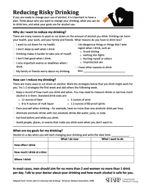 Reducing Risky Drinking Plan