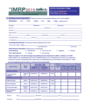 Hotel Booking Form