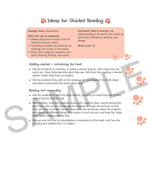 Guided Reading Visualization Activity