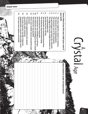 Student Worksheet