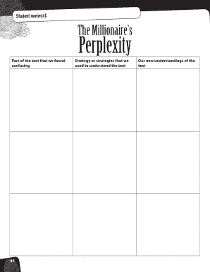 Student Perplexity Strategy Form