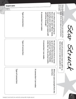 Star Struck Reading Activity