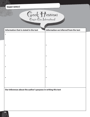 Comic-Con International Student Registration Form