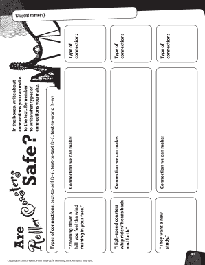 Roller Coasters Reading Comprehension Worksheet