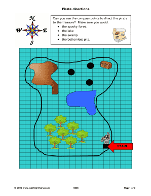 Pirate Directions Worksheet