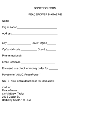 Donation Form