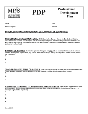 Professional Development Plan