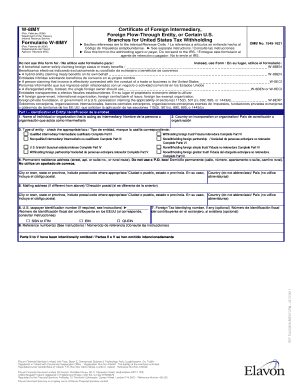W-8IMY Form Certificate of Foreign Intermediary