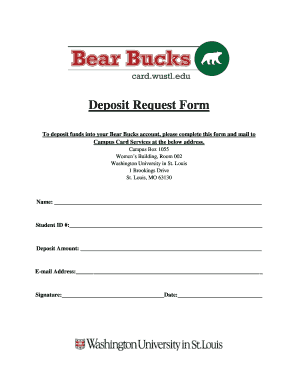 Deposit Request Form