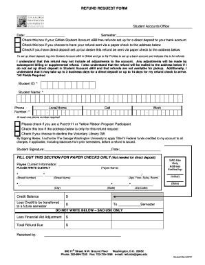 Refund Request Form