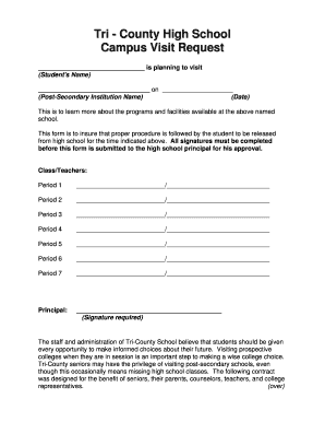 College Visit Request Form