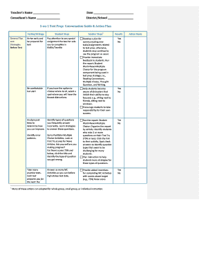 1-on-1 Test Prep Guide & Action Plan