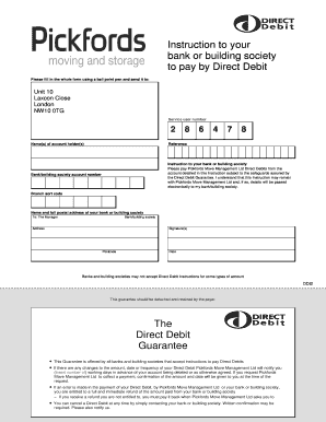 Direct Debit Instruction Form