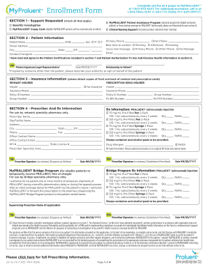 MyPRALUENT Enrollment Form