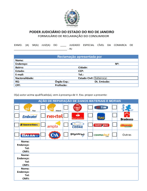 Formulário de Reclamação do Consumidor