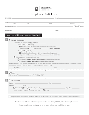 Employee Gift Form