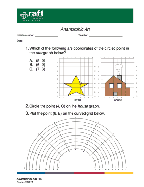 Anamorphic Art Worksheet