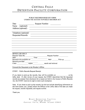 Public Records Request Form