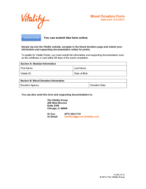 Blood Donation Form