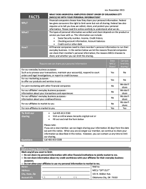 Municipal Employees Credit Union Privacy Notice