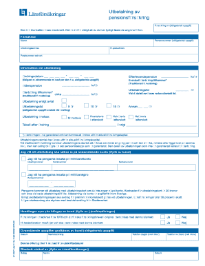 Pension Insurance Payout Form