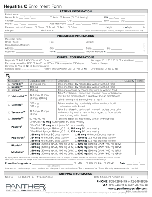 Hepatitis C Enrollment Form